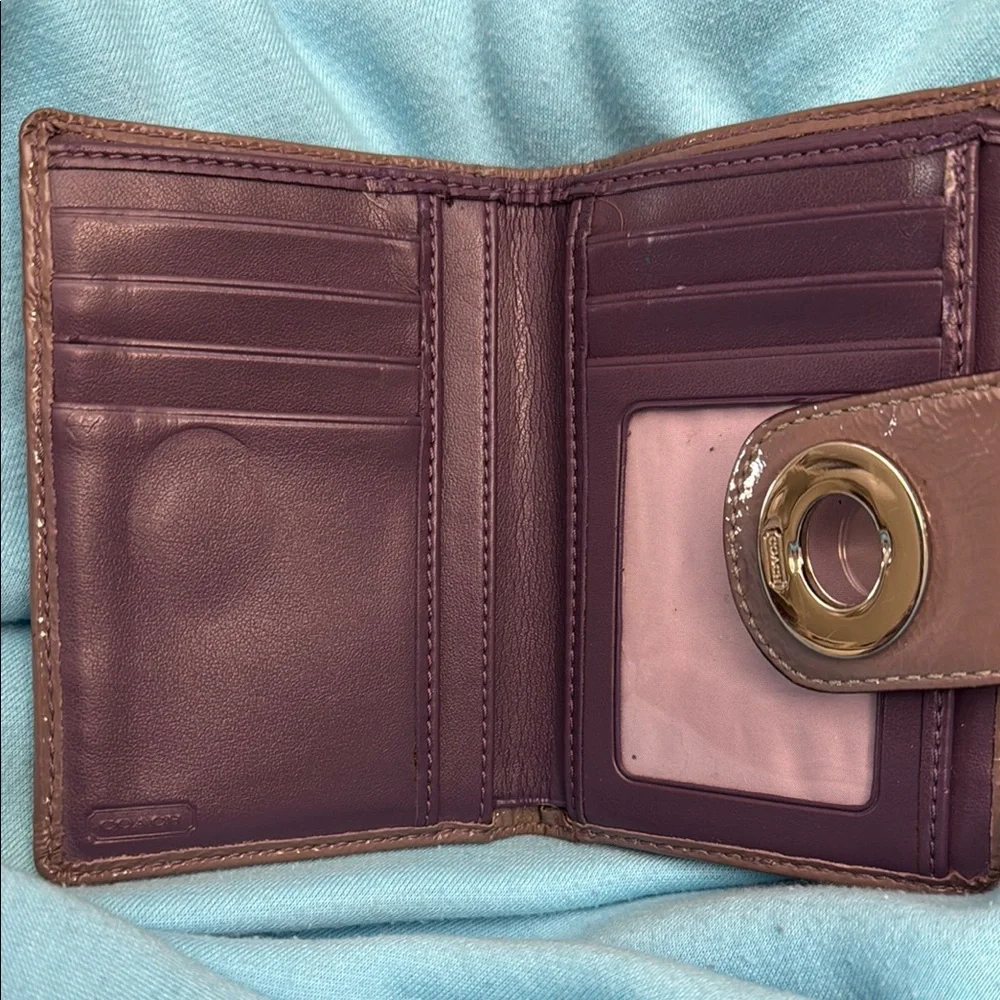 Coach Signature Canvas Wallet b/o - Picture 3 of 3